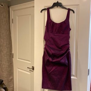 Purple cocktail ruched dess